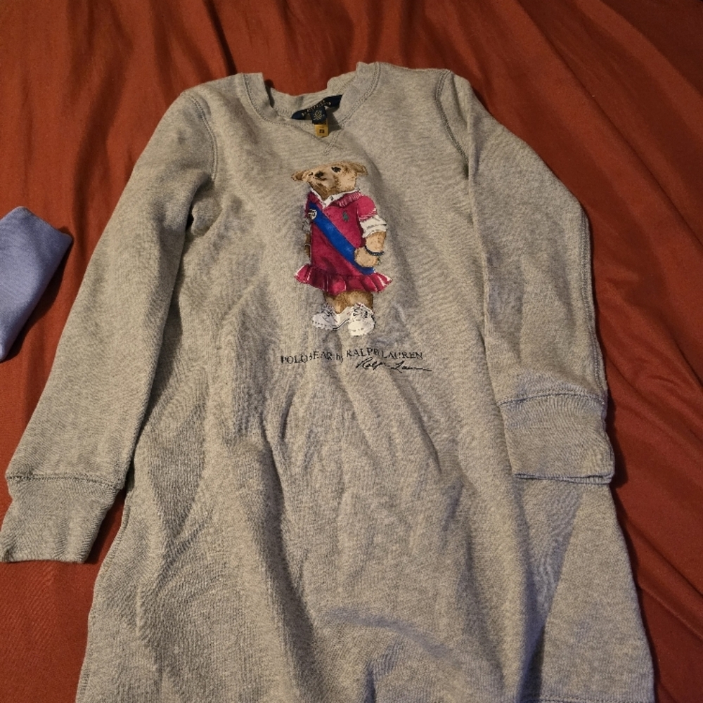 Gray and Purple Maxi Sweater Dress